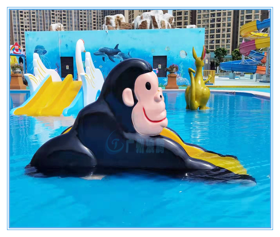 水上樂園設(shè)備，戲水小品，猴子滑梯